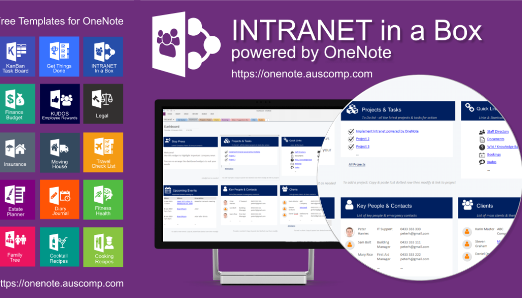 Using Office365 for Work and don’t have an Intranet? Here is one out of the Box powered by OneNote.