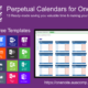 Collection of perpetual calendars. Ready made for OneNote. Please share.