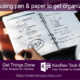 Replace pen and paper with this KanBan Task Board & GTD template for OneNote.