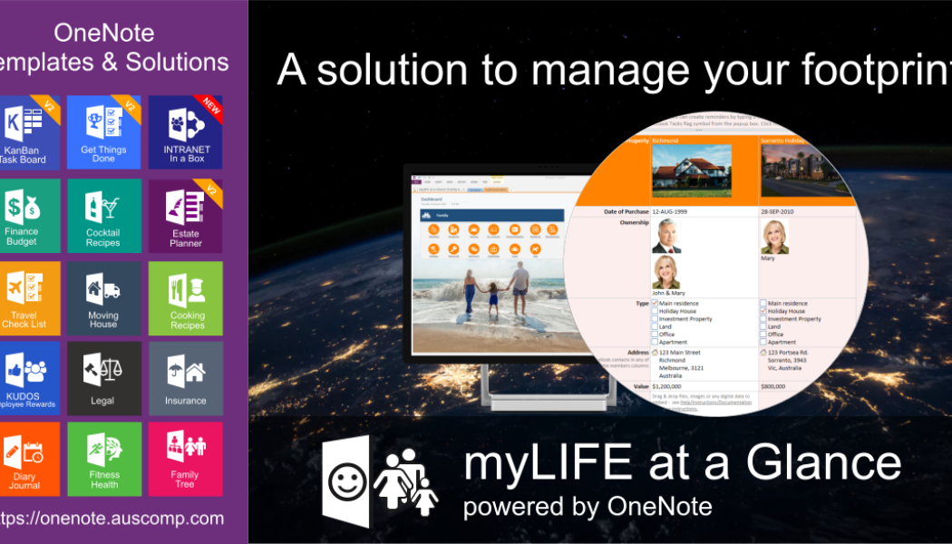 Have you thought about what happens to your life’s footprint? Manage it with myLIFE for OneNote.