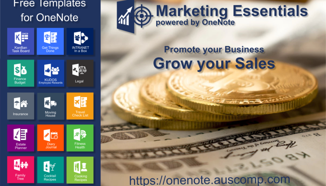 Marketing Essentials powered by OneNote. Promote your Business & Grow your Sales.