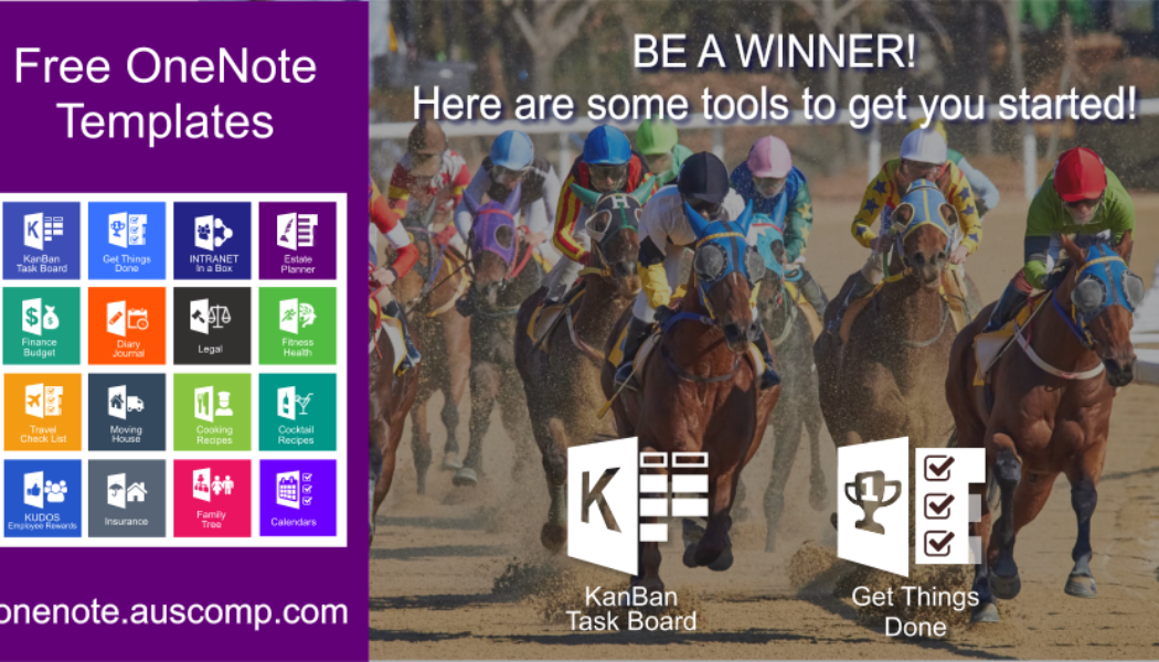 BE A WINNER! Use these KanBan & GTD templates for OneNote to get you started.