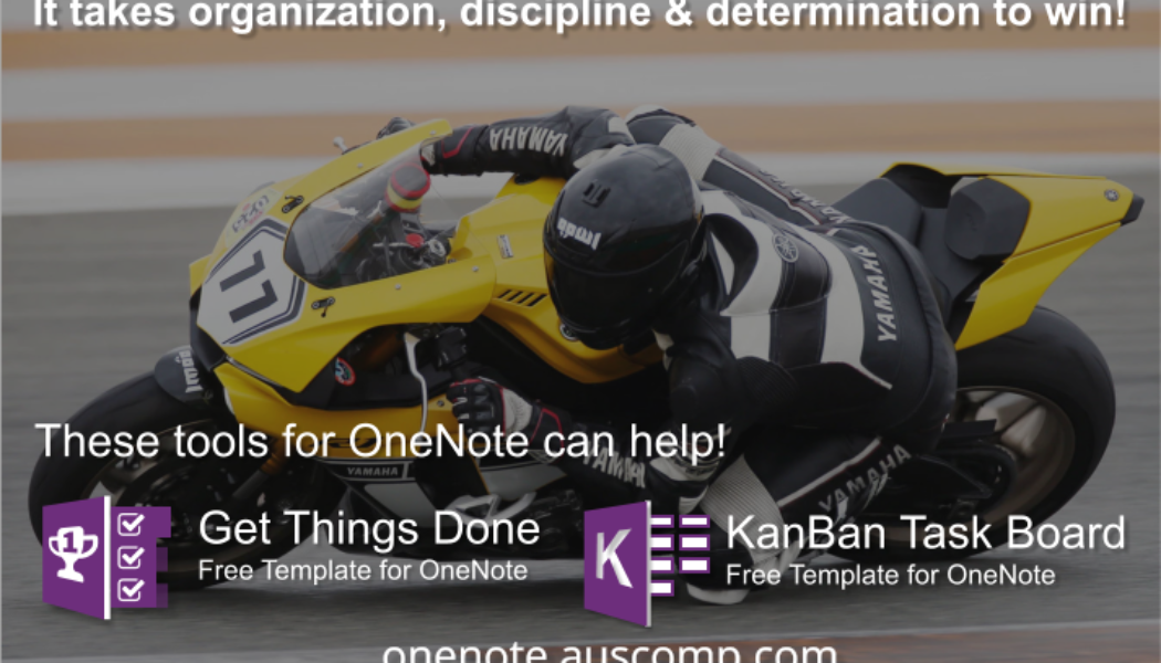 Use these KanBan Task Board and Get Things Done templates for OneNote to get you started.