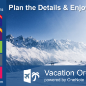 Vacation Organizer for OneNote. Plan the Details & Enjoy the Rest! Please RT