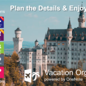 Vacation Organizer for OneNote. Plan the Details & Enjoy the Rest! Please RT