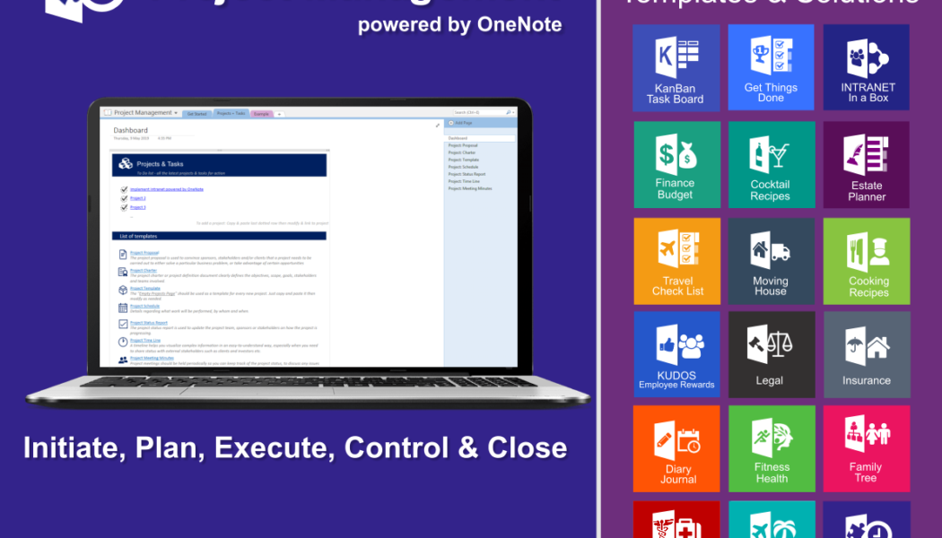 Unleash the power of OneNote for your Projects. #PM #ProjectManagement #OneNote.  Please Share.