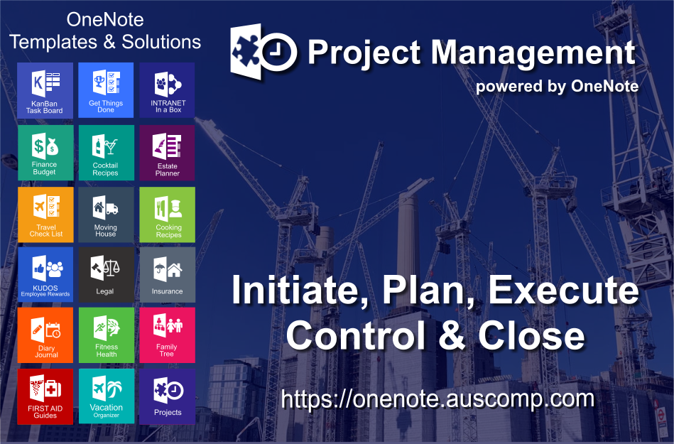 Construction Onenote Unleash the power of OneNote for your Projects. #PM #ProjectManagement ...