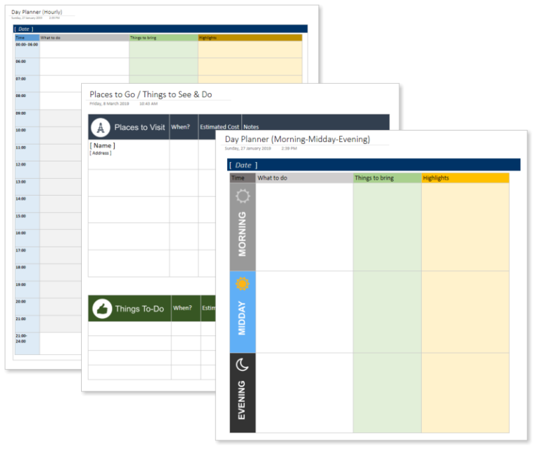 Leave Tracker Onenote Vacation Organizer powered by OneNote