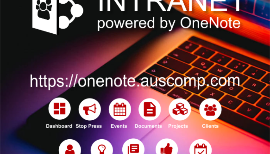 Intranet powered by OneNote. Easy to Use, Secure & Affordable. Please RT.