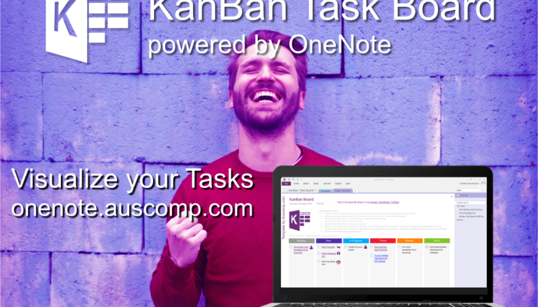 You can Visualize your Tasks in an easy to use KanBan Board for MS OneNote