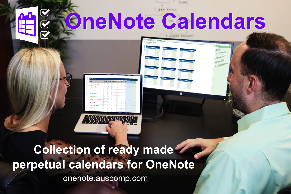 OneNote Calendars & Planners