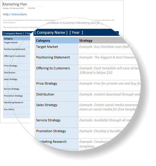Intranet for OneNote - Marketing Plan
