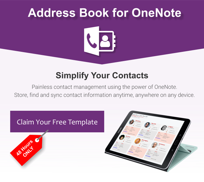 Address Book for OneNote