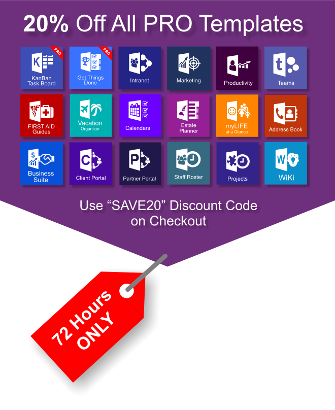 OneNote Templates - 20% off 72 hours only