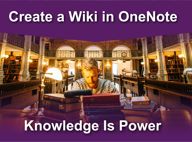 How to create a Wiki in OneNote