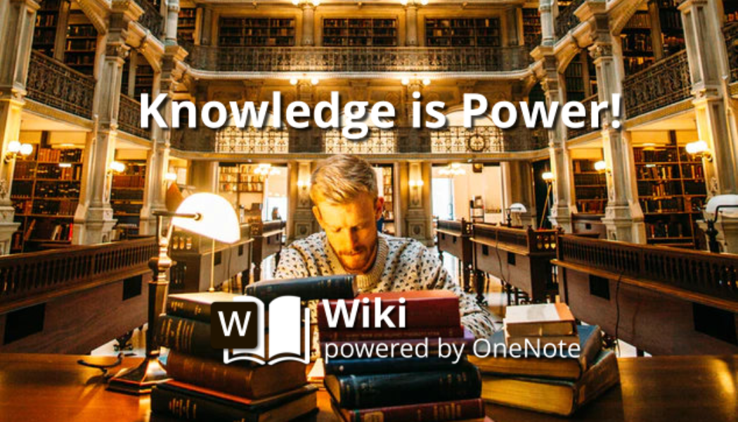 How to create a Wiki in OneNote