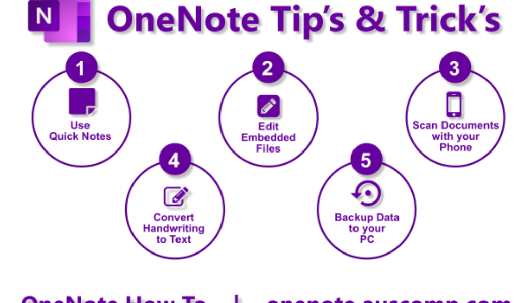 5 Everyday OneNote Tips & Tricks