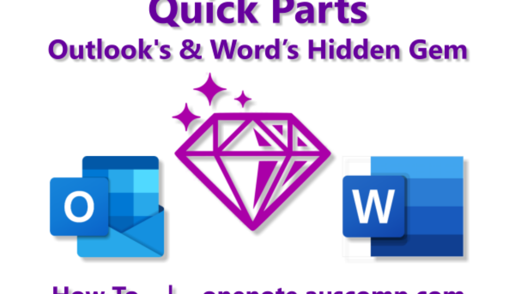 Quick Parts Outlook’s & Word’s Hidden Gem